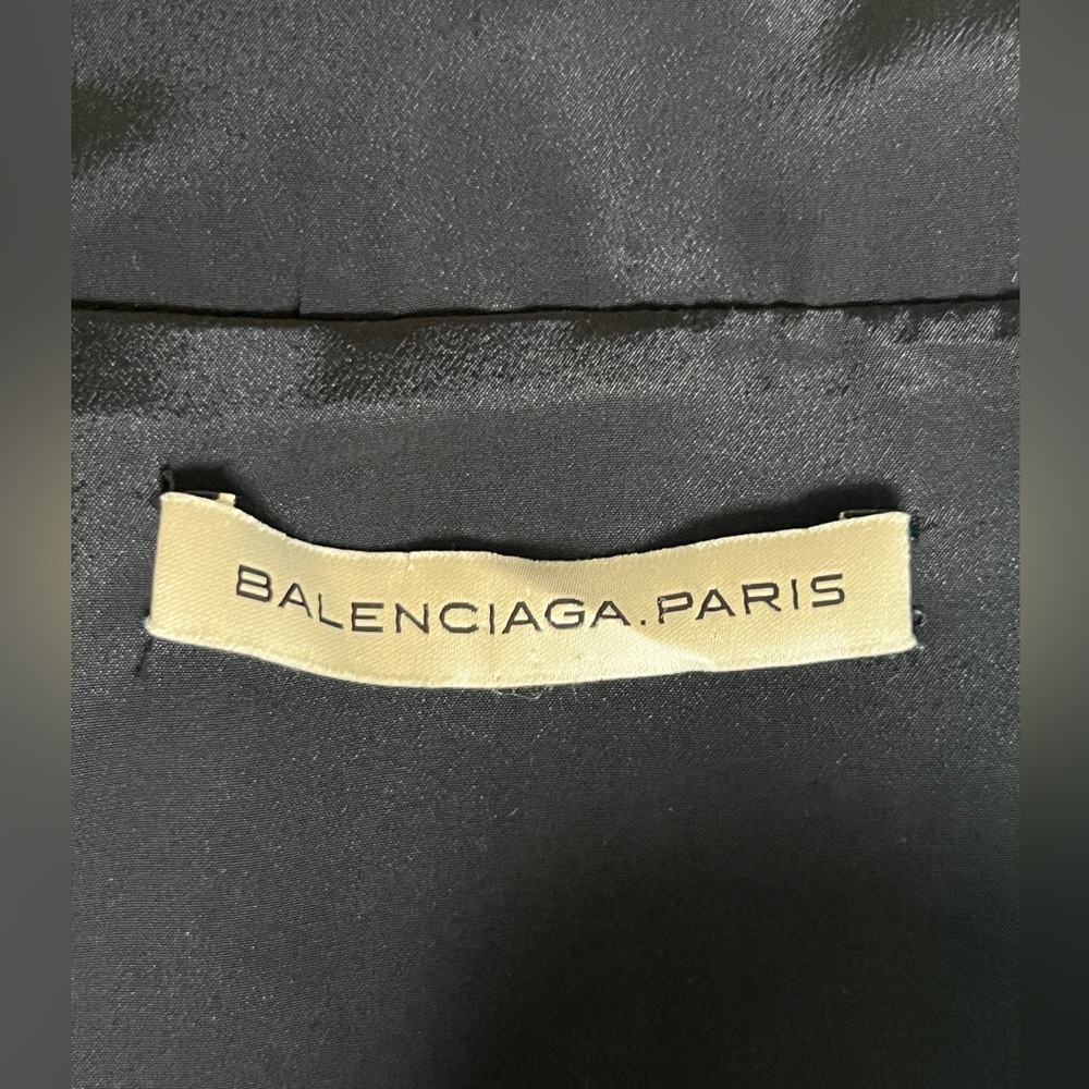 Balenciaga Green Sheath Mini Dress V-Neck Sleeveless size M - Picture 6 of 15